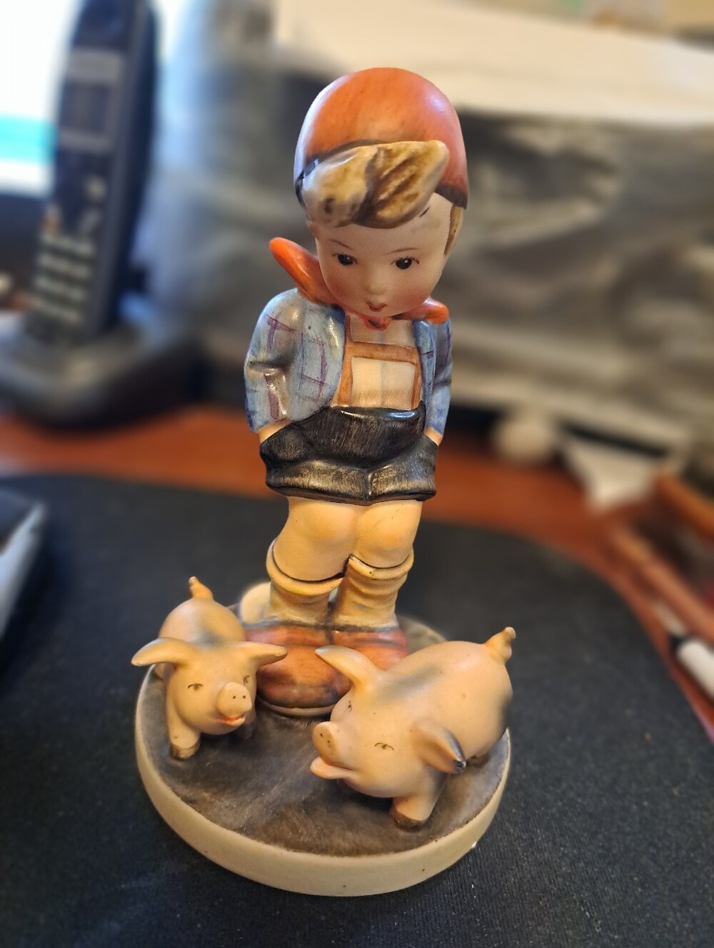Goebel Hummel TMK 2 Full Bee Farm Boy With Pigs #66.